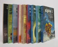 9 st. b&ouml;cker i ALPHA SCIENCE FICTION-SERIEN: F&ouml;r mina synders skull + Mellan tv&aring; v&auml;rldar + En g&aring;ng skall vi alla... + Tidsstr&ouml;mmen + Messias + D&auml;r en g&aring;ng f&aring;glar sj&ouml;ng + Illusionernas stad + Nattens f&aring;ngar + Alpha 1