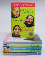 6 st. b&ouml;cker i Wahlstr&ouml;ms ungdomsserie KILLAR, KOMPISAR: 1. Killar, kompisar och lyckokort 2. Killar, kompisar och kosmiska kyssar 3. Killar, kompisar och snobbiga prinsessor 4. Killar, kompisar och pyjamaspartyn 6. Killar, kompisar och misstag i massor 7. Killar, kompisar och tandst&auml;llningsterror