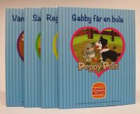 4 st. b&ouml;cker PEPPY PALS-serie: Gabby f&aring;r en bula + Reggy &aring;ker rutschkana + Sammy delar med sig + V&auml;nnerna tycker olika