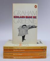 5 GRAHAM GREENE books: England Made Me + The Confidential Agent + Our Man in Havana + The Comedians + May We Borrow Your Husband?