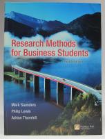 Research methods for business students