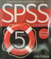 SPSS survival manual : a step by step guide to data analysis using IBM SPSS