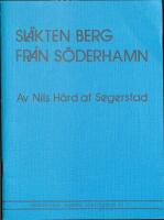 Sl&auml;kten Berg fr&aring;n S&ouml;derhamn