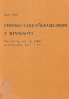 Chisago Lake-f&ouml;rsamlingen i Minnesota