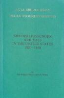Swedish passenger arrivals in the United States 1820-1850