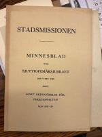Stadsmissionen, Minnesblad &ouml;ver sjuttiofem&aring;rsjubileet
