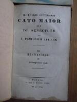 M Tullii Ciceronis Cato Maior seu de senectute ad T. Pomponium Atticum+ Laelius sive de Amiciția Dialogul ad T. Pomponium Atticum