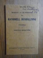 Behovet av en f&ouml;rening f&ouml;r Rationell Hush&aring;llning