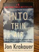 Into thin air : a personal account of the Mount Everest disaster