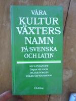 V&aring;ra kulturv&auml;xters namn p&aring; svenska och latin