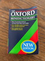 The Oxford Minidictionnary