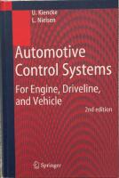 Automotive control systems - for engine, driveline and vehicle