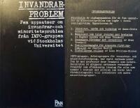 Invandrarproblem : fem uppsatser om invandrar- och minoritetsproblem fr&aring;n IMFO-gruppen, Stockholms universitet