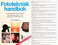 Fototeknisk handbok : en utf&ouml;rlig handledning i fototeknik, framkallningsprocesser, val av utrustning och bildkomposition