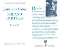 Roland Barthes : en Biografi