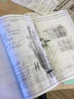 Avskrifter av Gamla handlingar r&ouml;rande L&aring;ngshytte hytta och bergsmans hammar