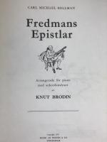 Fredmans Epistlar arrangerade f&ouml;r piano acordanalyser