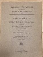 Samlade skrifter V:1 H&auml;fte 1-2, V:2 h&auml;fte 1-2, !V: h&auml;fte 3 samt IX. andra h&auml;ftet. Se mer bilderna
