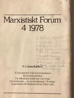 Marxistiskt forum nr 4 - 1978
