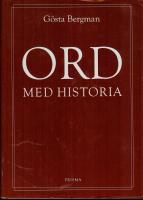 Ord med historia