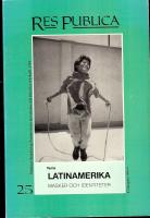 Res Publica 25 Latinamerika Masker och identitet
