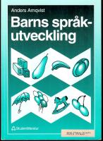 Barns spr&aring;kutveckling
