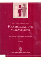 Folkbildning och vuxenstudier SOU 1995:141