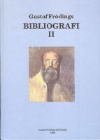 Bibliografi II. Gustaf Fr&ouml;ding