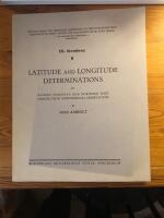 Latitude and longitude determinations in eastern turkistan and northern Tibet derived from astronomical observations