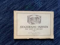 STOCKHOLMS - MINNEN   Fr&aring;n slutet av 1800-talet