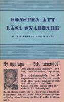 Konsten att l&auml;sa snabbare av civilekonom Bertil Kr&auml;n