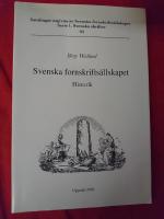 Svenska fornskrifts&auml;llskapet 1944-1993 : historik