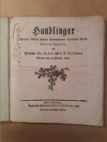 Handlingar R&ouml;rande Aff&auml;ren emillan kammarherren Capitainen Baron Sixten Sparre, och herrarne Abr. Rydell och L. E. Personne, Aftonen den 14 October 1812