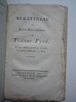 Ber&auml;ttelse af Jonas Hallenberg om Tv&auml;nne Fynd, det ena tr&auml;ffadt p&aring; &Ouml;land, &aring;r 1815, det andra i Bohusl&auml;n, &aring;r 1816