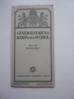 Generalstabens karta &ouml;ver Sverige. Blad 87 Fryks&auml;nde. Skala 1:100 000