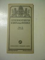 Generalstabens karta &ouml;ver Sverige. Blad 14 Ljungby. Skala 1:100 000