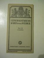 Generalstabens karta &ouml;ver Sverige. Blad 16 Lessebo. Skala 1:100 000