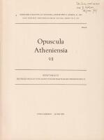Opuscula Athenensia VII: Die Prokonsuln von Asien von Diokletian bis Theodosius II.