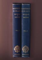 A History of Israel I-II. Vol I: From the Exodus to the Fall of Jerusalem, 586 B.C. Vol. II: From the Fall of Jerusalem, 586 B.C. to the Bar-Kokhba Revolt, A.D. 135.