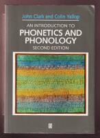 An Introduction to Phonetics and Phonology
