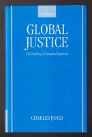 Global Justice. Defending Cosmopolitanism.