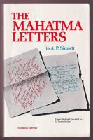 The Mahatma Letters to A.P. Sinnett