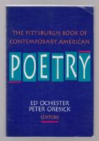 The Pittsburgh Book of Contemporary American Poetry