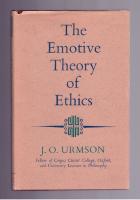 The Emotive Theory of Ethics