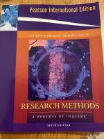 Research Methods:A Process of Inquiry: International Edition