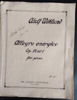 Allegro energico, Opus 14 Nr. 1 f&ouml;r piano