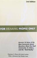 For hearing people only 