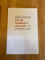 Ess&auml; om Gemeinschaft och Gesellschaft