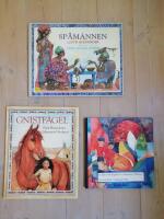 Bokpaket 5: 3 Barnb&ouml;cker; En fj&auml;ril flytar in i mormors v&auml;xthus + Gnistf&aring;gel + Sp&aring;m&auml;nnen (R1F3)