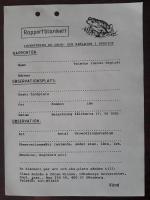 Rapportblankett, inventering av grod- och kr&auml;ldjur i Sverige